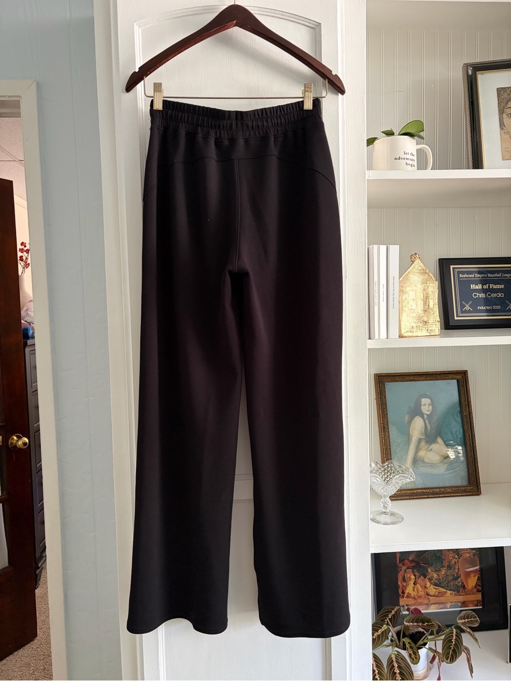 SPANX Black Wide-Leg Lounge Pants with Drawstring - Picture 3 of 3